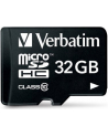 Verbatim microSD 32GB + adapter Cl10 SDHC - nr 31
