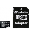 Verbatim microSD 32GB + adapter Cl10 SDHC - nr 32