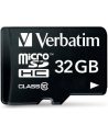 Verbatim microSD 32GB + adapter Cl10 SDHC - nr 35