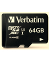 Verbatim microSD 64GB + adapter Cl10 SDHC - nr 15
