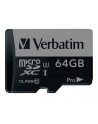 Verbatim Pro 64 GB microSDXC - UHS Speed Class 3 - nr 10