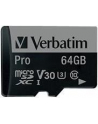 Verbatim Pro 64 GB microSDXC - UHS Speed Class 3 - nr 30