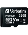 Verbatim microSD 32GB + adapter Cl10 SDHC - nr 62