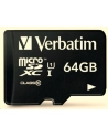 Verbatim microSD 64GB + adapter Cl10 SDHC - nr 17
