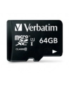 Verbatim microSD 64GB + adapter Cl10 SDHC - nr 19