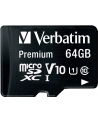 Verbatim microSD 64GB + adapter Cl10 SDHC - nr 43
