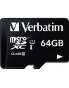 Verbatim microSD 64GB + adapter Cl10 SDHC - nr 44