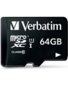 Verbatim microSD 64GB + adapter Cl10 SDHC - nr 58