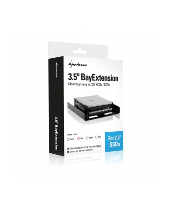 Sharkoon 3.5 Cala BayExtension black - adapter 3.5 na 2x2.5