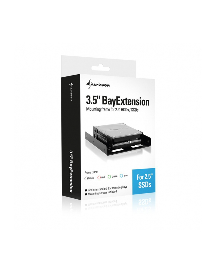 Sharkoon 3.5 Cala BayExtension black - adapter 3.5 na 2x2.5 główny