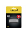 Intenso USB 64GB 6,5/28 Alu Line srebrny U2 - nr 33