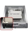 IcyDock MB982IP-1S-1 srebrny - 2.5 Cala->3.5 Cala SAS&SATA Konwerter - nr 54