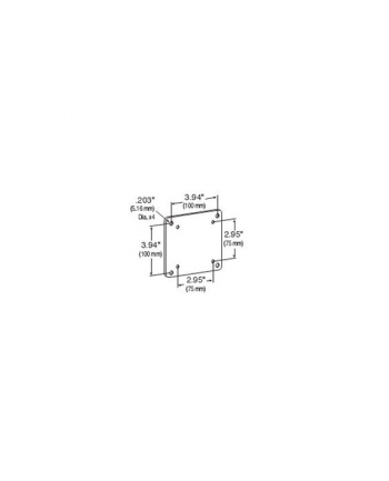 Ergotron 75mm zu 100mm Adapterstück