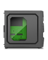 Sharkoon VG5-W - USB 3.0 - Green Led - czarno zielony z oknem - nr 32