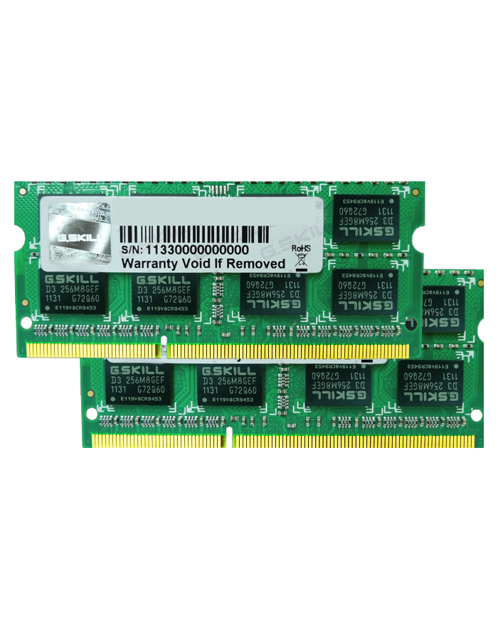 G.Skill DDR3 SO-DIMM 8GB 1066-777 MAC SQ Dual główny