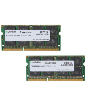 Mushkin DDR3 SO-DIMM 16GB 1066-7 Essent Dual