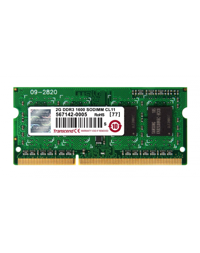 Transcend DDR3 SO-DIMM 2GB 1600 - TS256MSK64V6N główny
