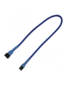 Nanoxia 3-Pin Molex przedłużacz 30 cm blue - nr 1
