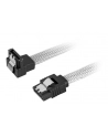Sharkoon SATA III Kabel kątowy biały - 45 cm - nr 1