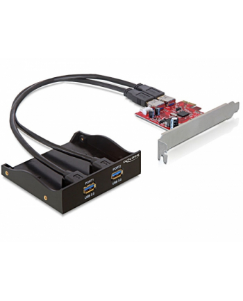 Delock Front Panel 3.5 Cala 2xUSB3.0 bl. PCI