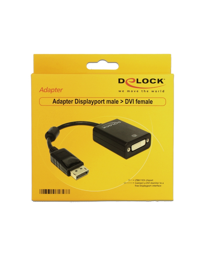 Delock Adapter DP wtyczka -> DVI gniazdo główny