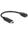 DeLOCK Adapter - USB B - USB C - 15cm - czarny - nr 12
