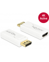 DeLOCK Adapter - Displayport - HDMI - 4K Active - biały - nr 3