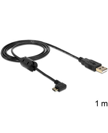 Delock USB micro>USB 2.0 270 stopni black 1m