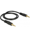 Delock Kabel Audio 3.5mm męski/męski 4-pin czarny 0.5m - nr 21