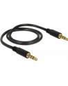 Delock Kabel Audio 3.5mm męski/męski 4-pin czarny 0.5m - nr 24