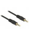 Delock Kabel Audio 3.5mm męski/męski 4-pin czarny 1.0m - nr 6