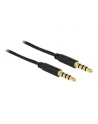 Delock Kabel Audio 3.5mm męski/męski 4-pin czarny 3.0m - nr 16