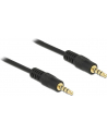 Delock Kabel Audio 3.5mm męski/męski 4-pin czarny 3.0m - nr 17