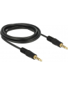 Delock Kabel Audio 3.5mm męski/męski 4-pin czarny 3.0m - nr 20