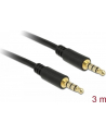 Delock Kabel Audio 3.5mm męski/męski 4-pin czarny 3.0m - nr 21