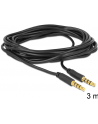 Delock Kabel Audio 3.5mm męski/męski 4-pin czarny 3.0m - nr 2