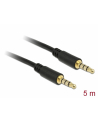 Delock Kabel Audio 3.5mm męski/męski 4-pin czarny 5.0m - nr 5