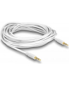Delock Kabel Audio 3.5mm męski/męski 4-pin biały 5.0m - nr 6