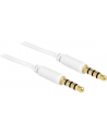 Delock Kabel Audio 3.5mm męski/męski 4-pin biały 5.0m - nr 8