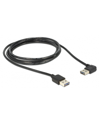 Delock USB 2.0 A-A 90° Easy USB - bk 1m