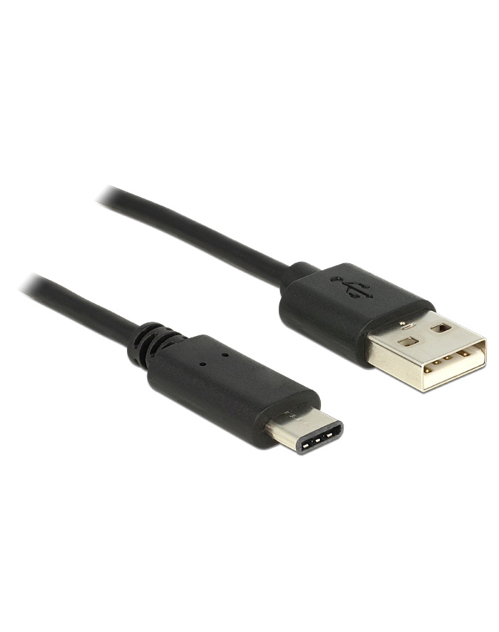 DeLOCK Delock USB 2.0 - Typ A - Typ C - 1m - czarny główny