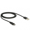 DeLOCK Delock USB 2.0 - Typ A - Typ C - 1m - czarny - nr 7