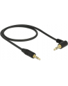 Delock Kabel Audio 3.5mm męski/męski kątowy czarny 0.5m - nr 5