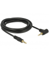 Delock Kabel Audio 3.5mm męski/męski kątowy czarny 3.0m - nr 8