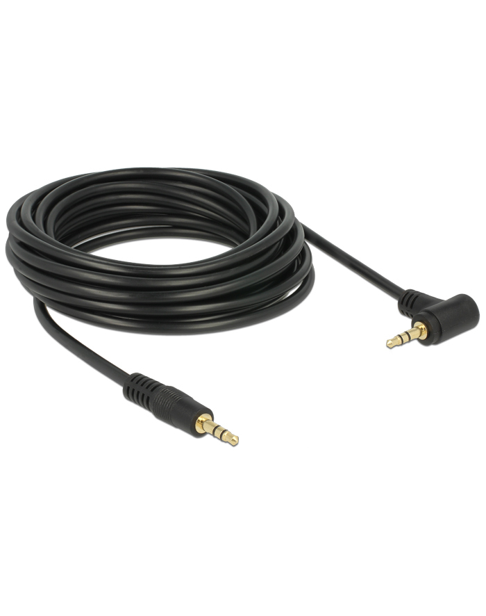 Delock Kabel Audio 3.5mm męski/męski kątowy czarny 5.0m główny