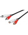 goobay Kabel 2x Cinch przedłużacz 5m - nr 3