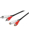 goobay Kabel 2x Cinch przedłużacz 5m - nr 5