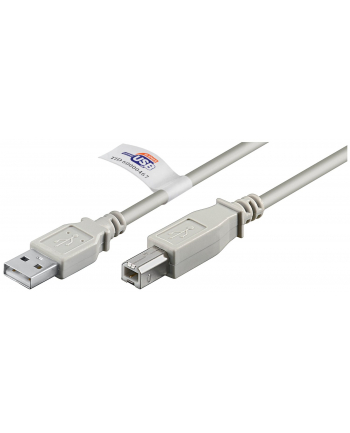 goobay USB 2.0 St.A-St.B grey 5m - UL Zertifiziert