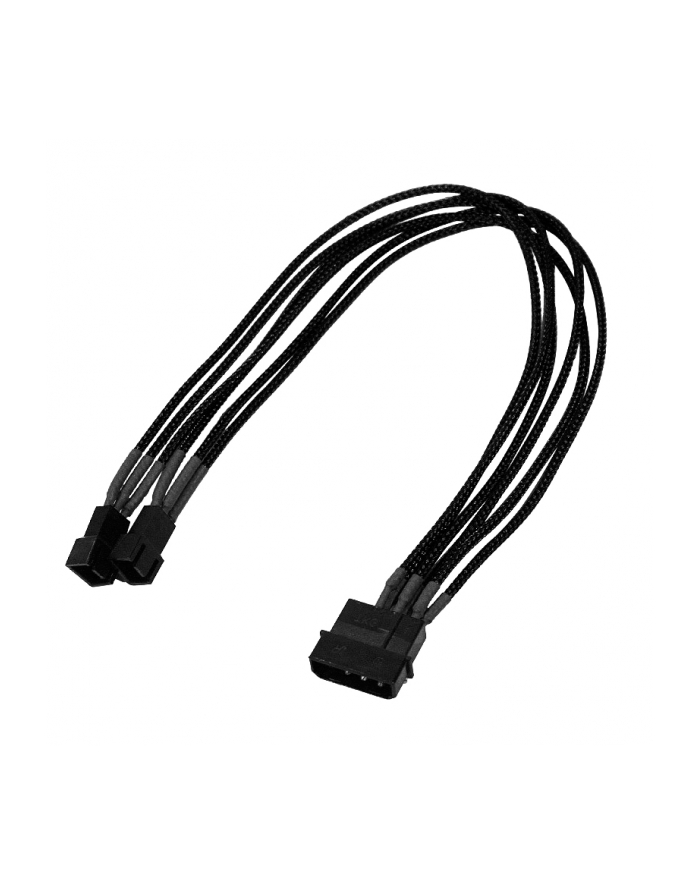 Nanoxia 4Pin Molex - 2x3Pin 30cm black główny