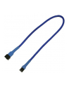 Nanoxia 3-Pin Molex przedłużacz 30 cm blue - nr 2
